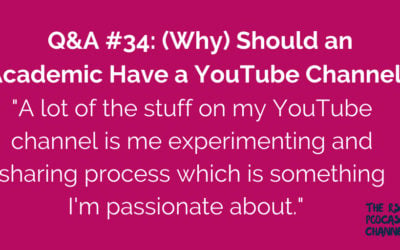 Q&A #34: (Why) Should an Academic Have a YouTube Channel?